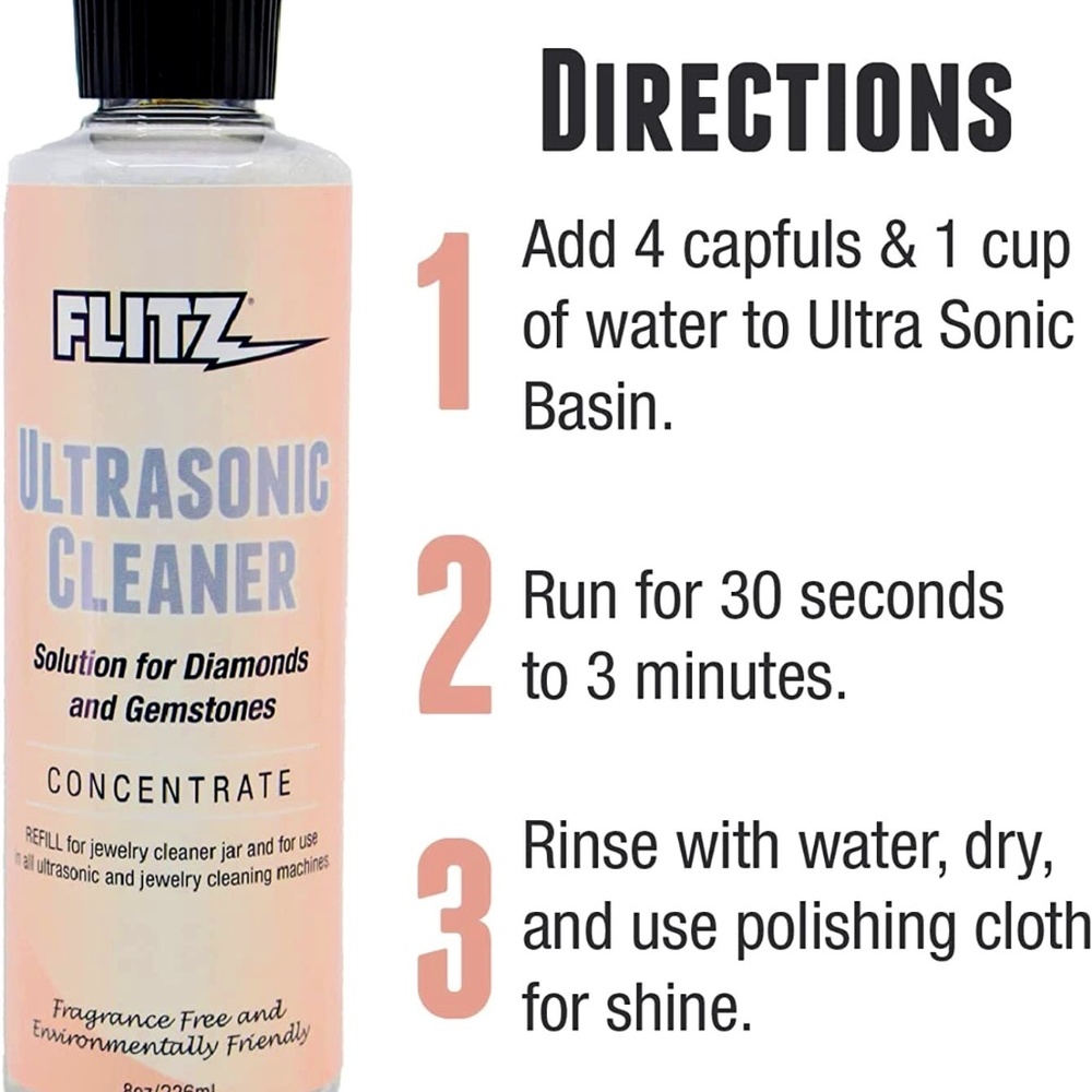 FLITZ Ultrasonic Diamond & Gemstone Cleaner